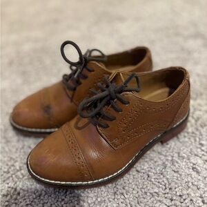 Boys Johnston & Murphy Tan Oxford Shoes Size 10